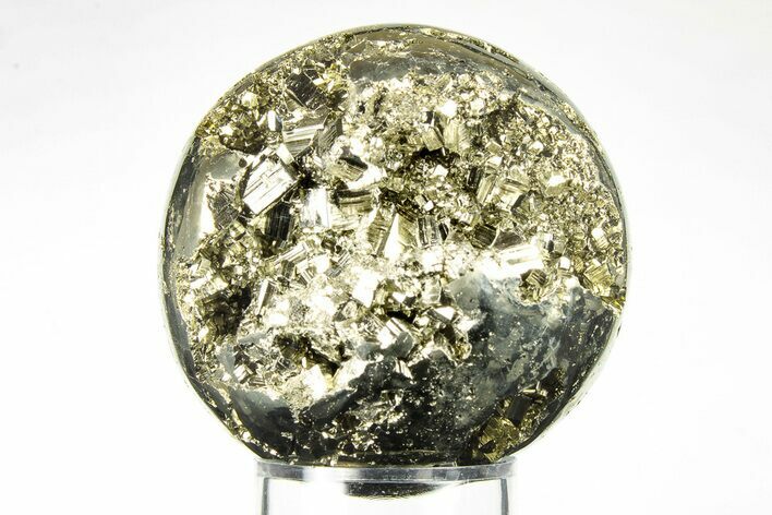 2.2" Polished Pyrite Sphere - Peru